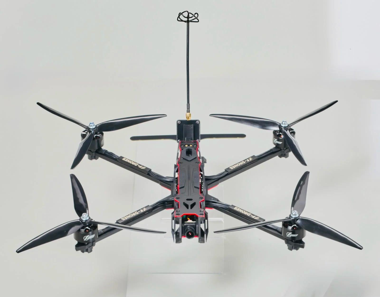 F-10 FPV strike quadcopter