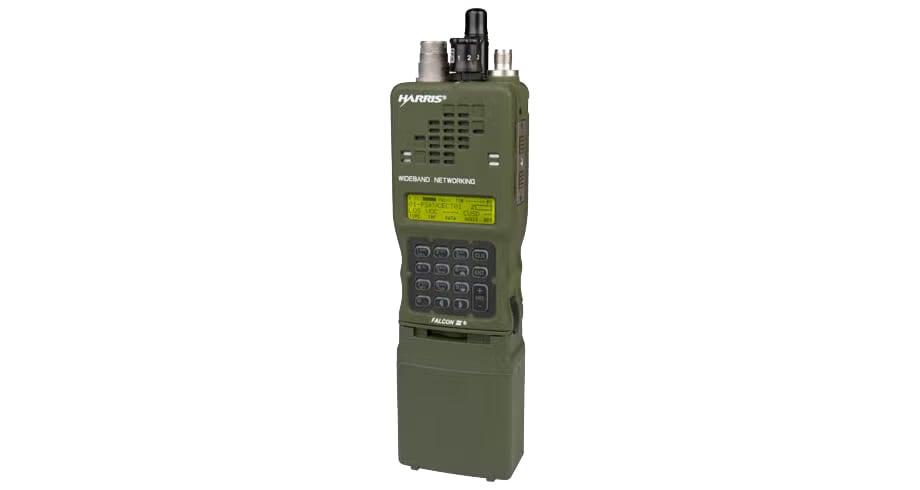 AN/PRC-152A handheld radio with antenna, front view